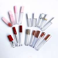 Low MOQ empty lip gloss tube container empty mascara tubes with brush empty lip gloss tubes